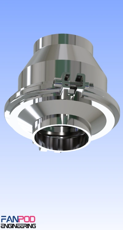 Sanitary check valve for hygienic process piping